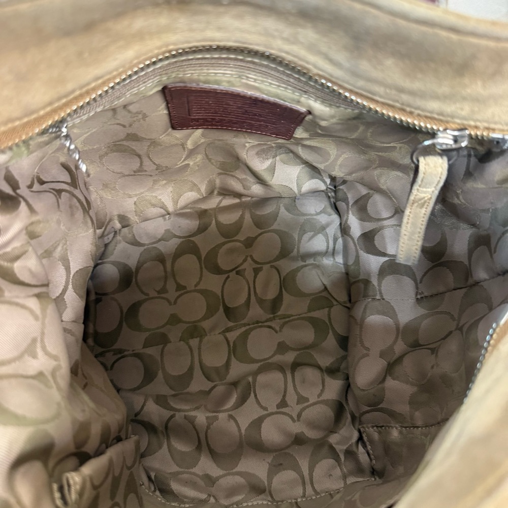 Coach Hampton Suede Tote Bag - Picture 7 of 11
